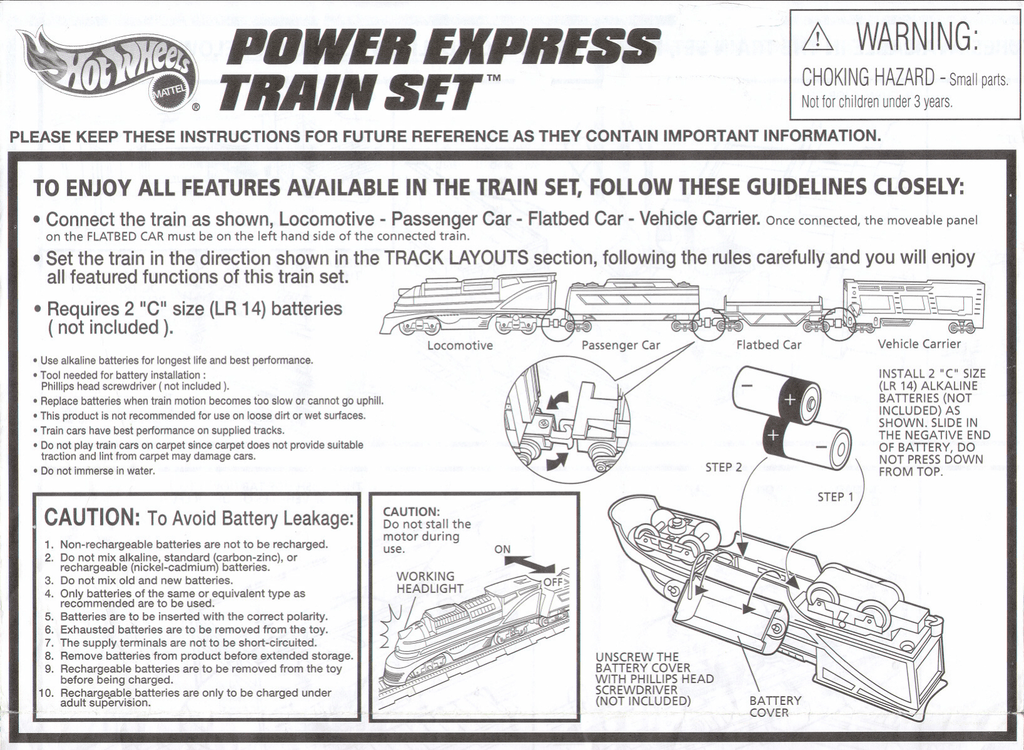 hot wheels power express train set