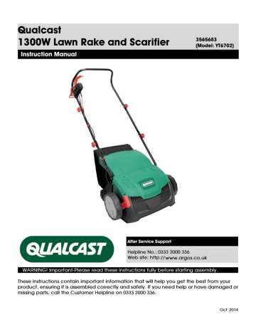 Qualcast YT6702) Instruction manual | Manualzz