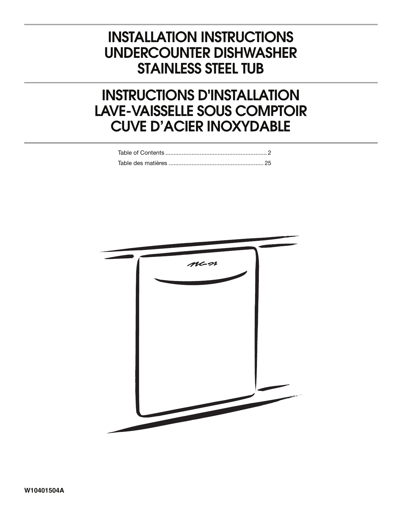 installation instructions undercounter dishwasher Manualzz