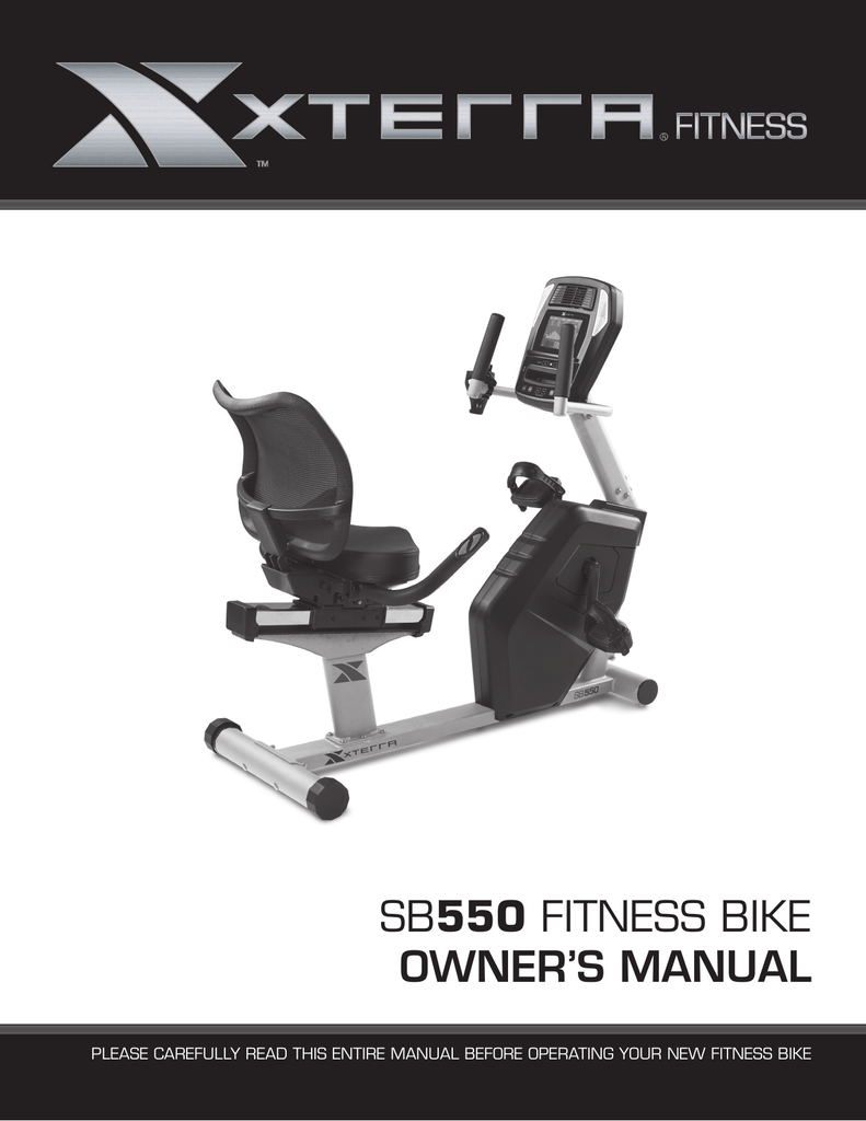 xterra sb550 fitness bike