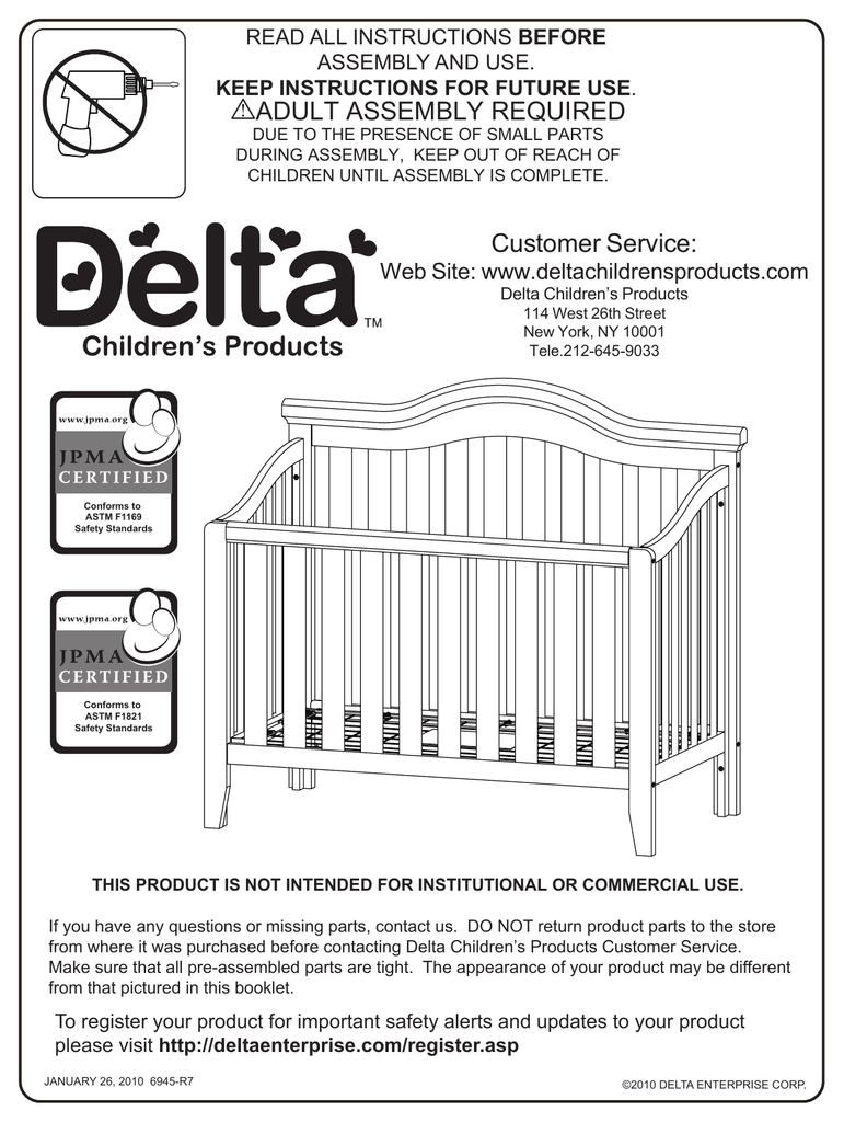 delta 4 in 1 crib hardware