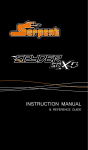 Serpent Spyder SR X4 Instruction Manual & Reference Manual