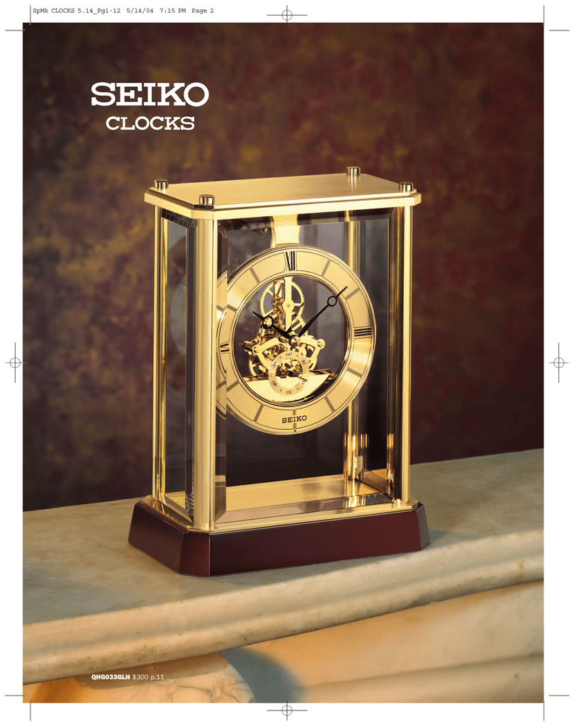 Desk Shelf Clocks Seiko Desk And Table Carriage Clock Gold Tone