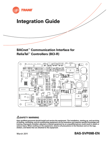 Trane Bac Bci R Integration Manual Manualzz