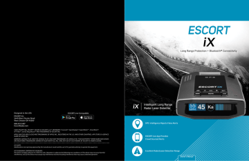 Escort ESCORT iX Owner's Manual | Manualzz