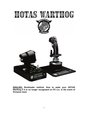Thrustmaster HOTAS WARTHOG El manual del propietario | Manualzz