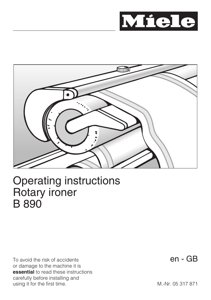 Miele B 890 User manual Manualzz