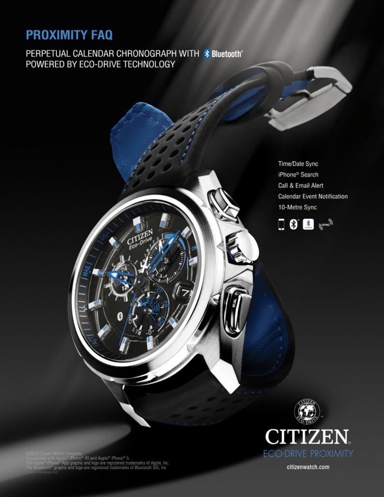 citizen eco drive proximity w760