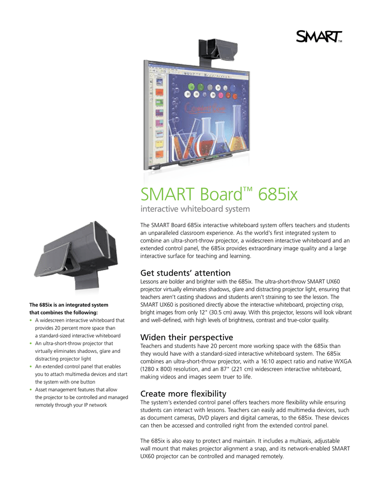 Smart Board 685ix Manualzz Com