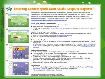 leapfrog connect without computer
