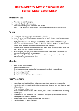 Bialetti Moka Coffee Maker User Manual | AI Chat & PDF Download