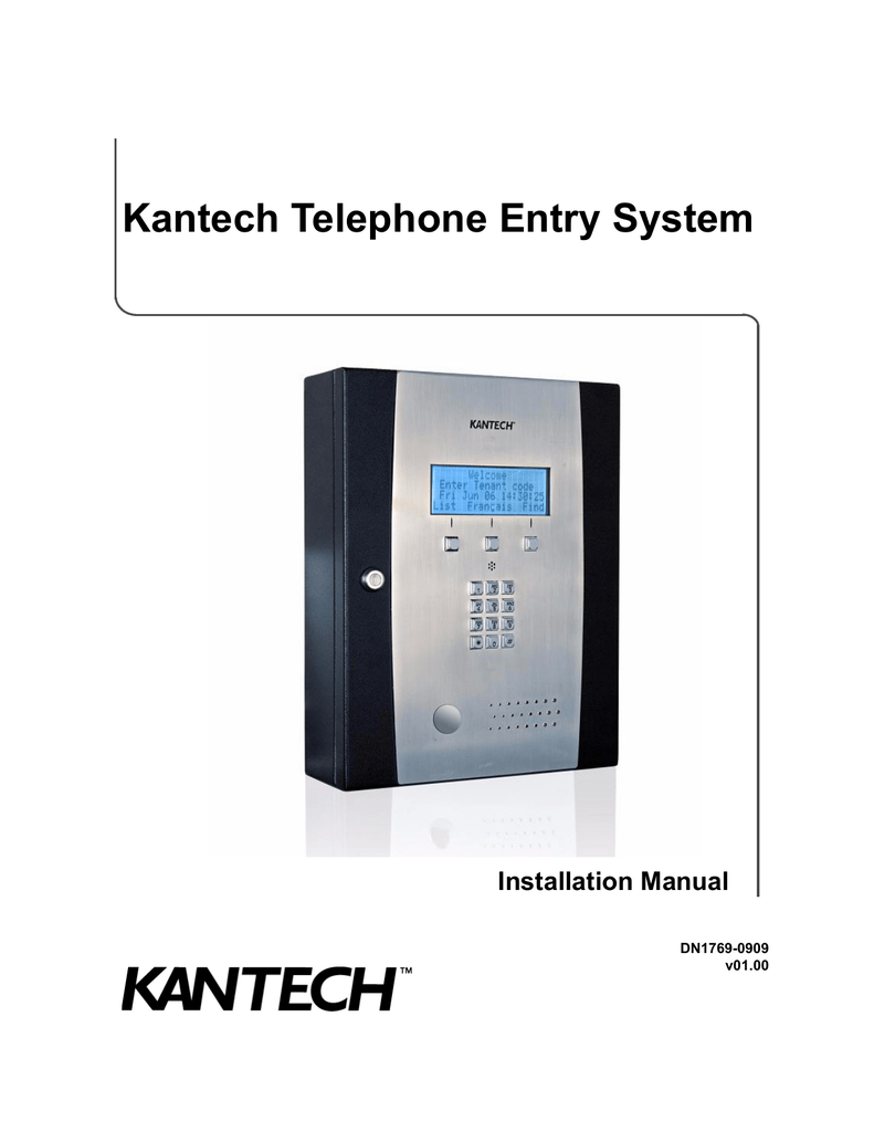 Door Entry System Installation Manual EN DN1769.book Manualzz