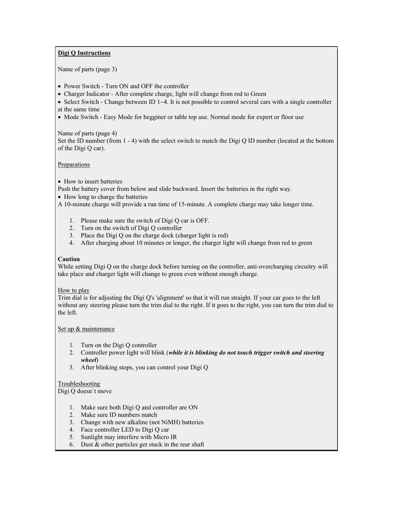Digi Q Instructions Manualzz