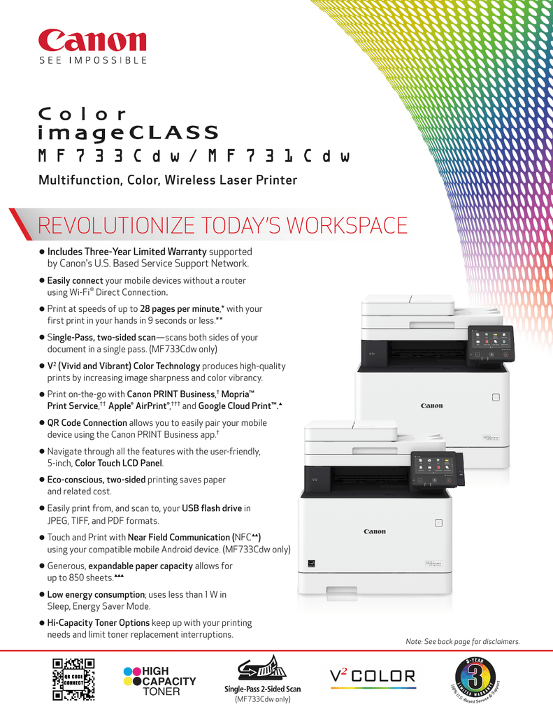 canon color imageclass mf731cdw