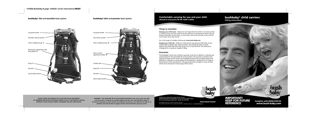 Bushbaby micro outlet carrier