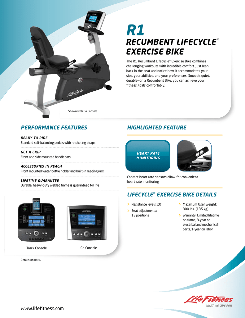 lifecycle r1 recumbent bike