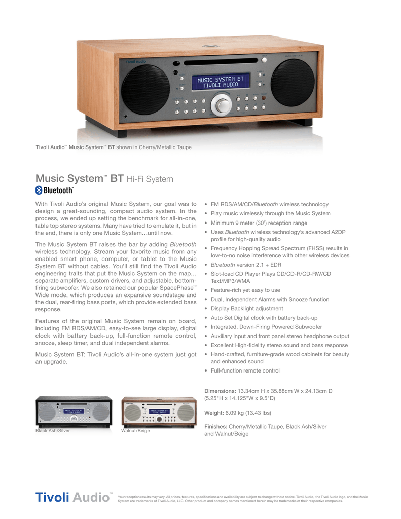 music system bt