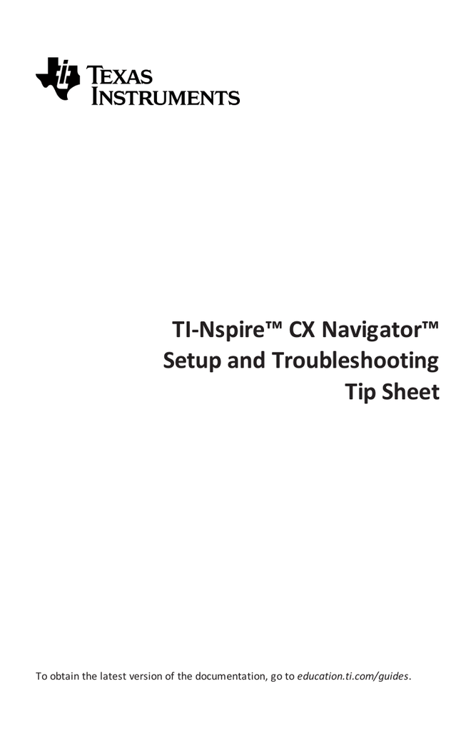 ti nspire not connecting to computer