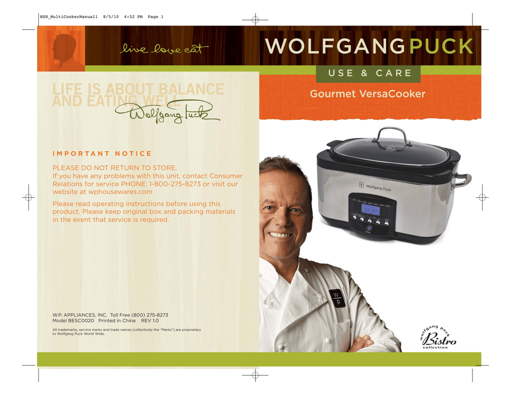  Rice Cooker Creations With Debra Murray: Wolfgang Puck