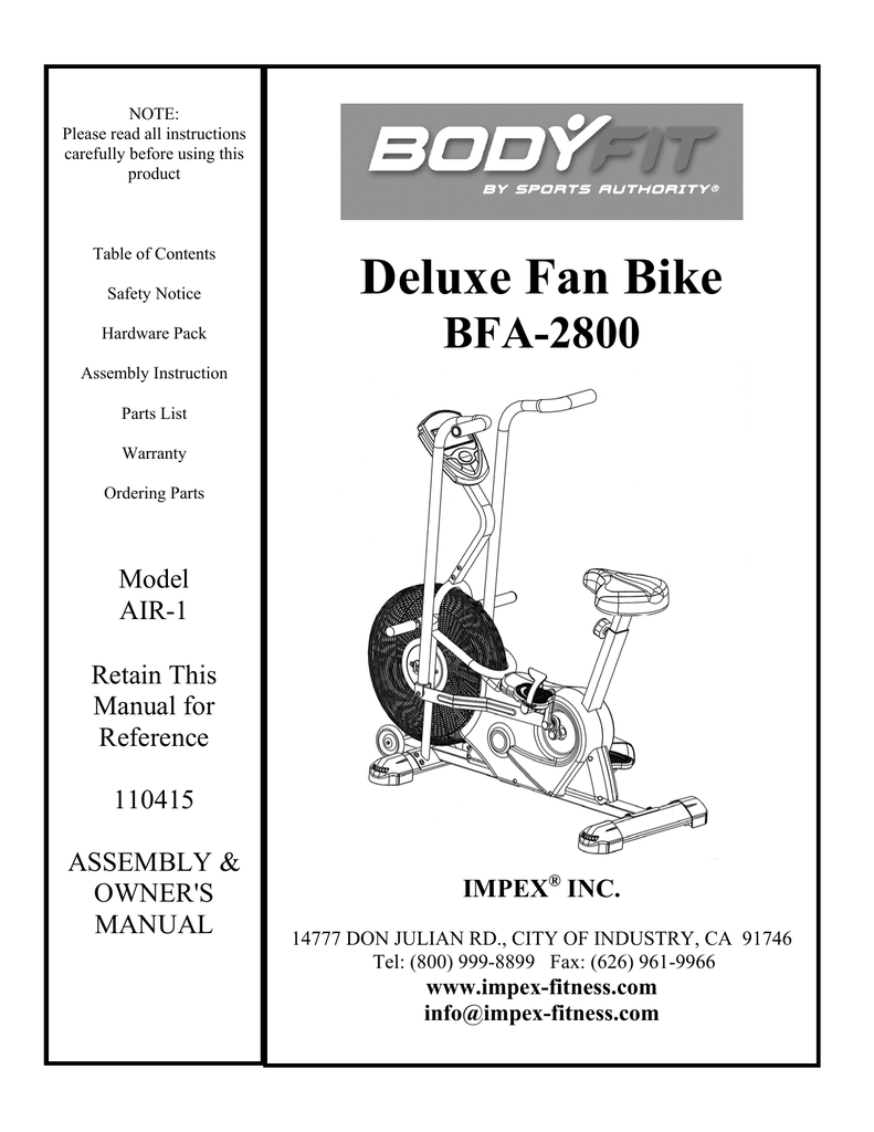 bodyfit by sports authority bike