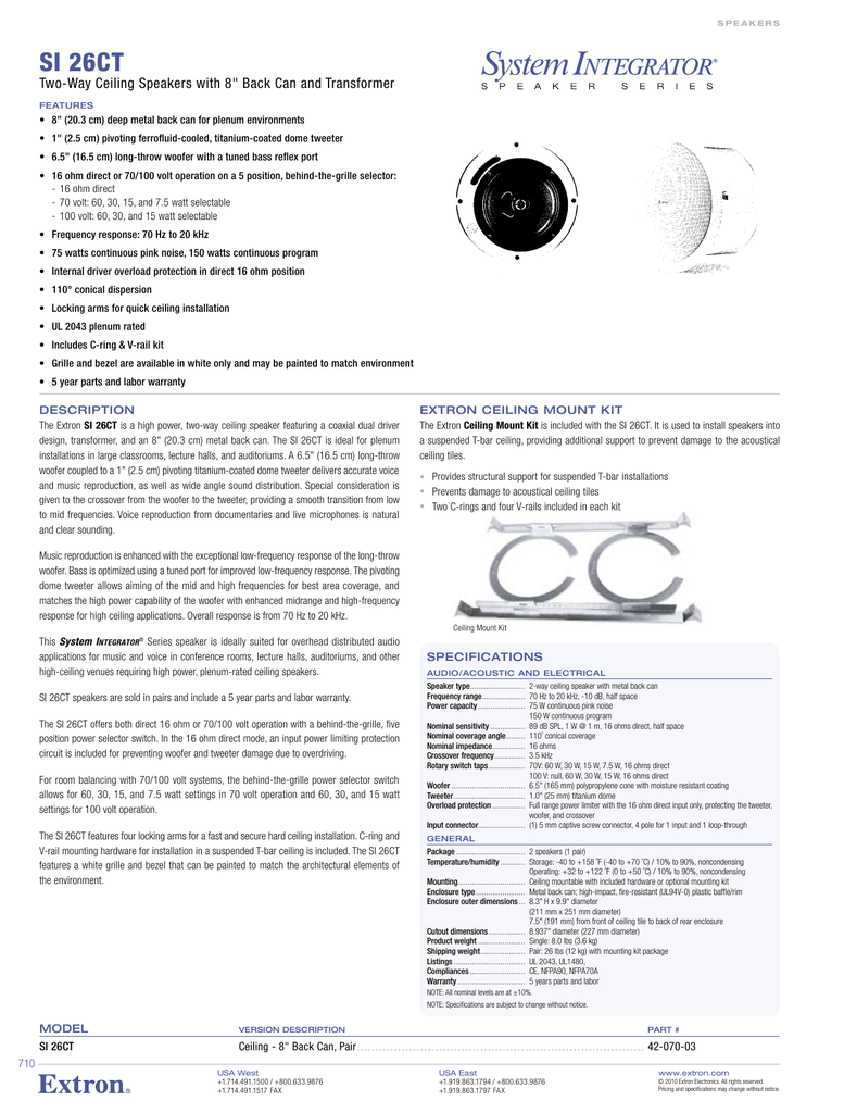 Si 26ct Extron Manualzz Com