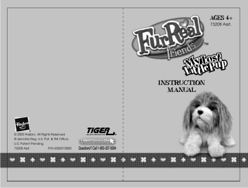 Official Rules and Instructions For Furreal Friends Biscuit My Lovin' Pup -  Hasbro