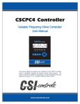 Pressure Booster Pump Systems CSCPC4 Controller User Manual