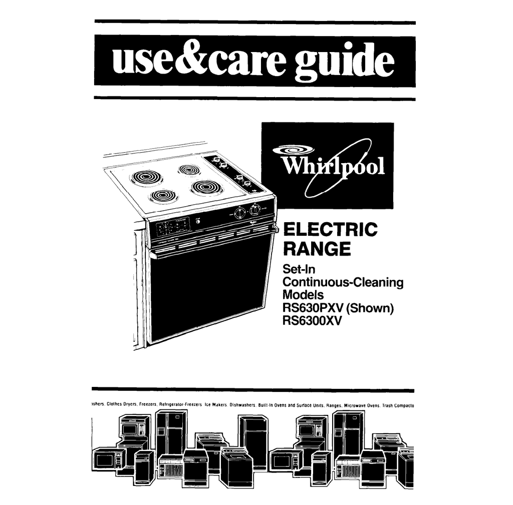 Whirlpool Range/Stove/Oven Repair Manual Manualzz