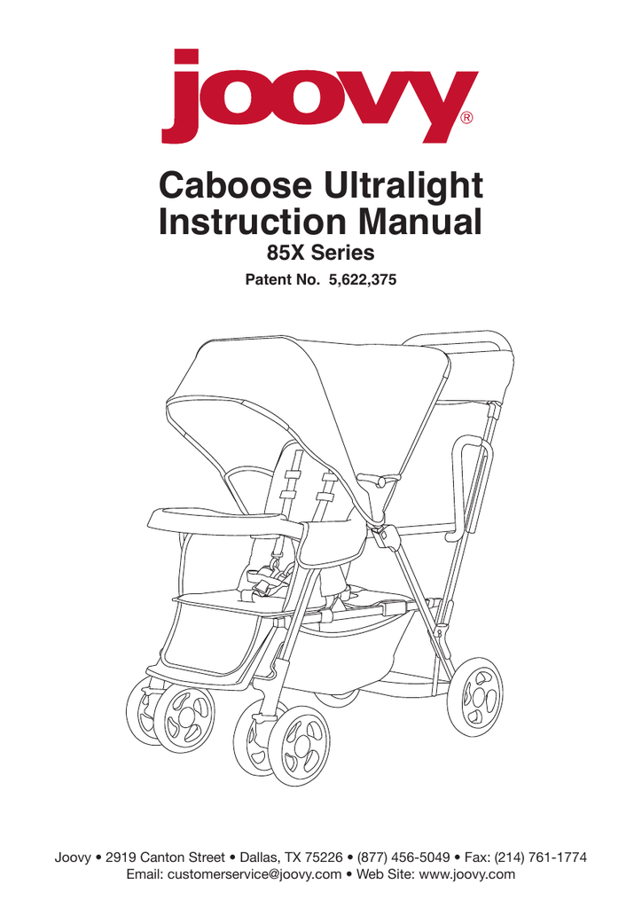 Joovy Caboose Ultralight Instruction 