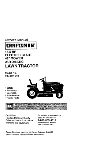 Craftsman 917.271643 Owner's Manual | Manualzz