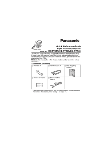 Kx Dt3 Seriesmanual Manualzz