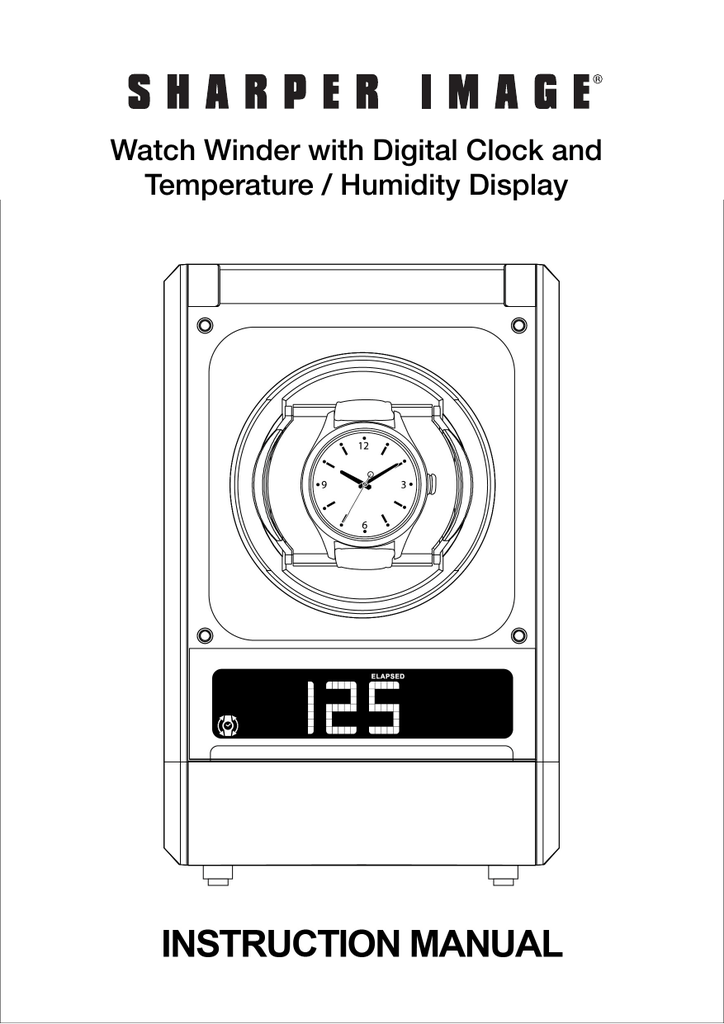 Sharper Image Automatic Watch Winder with Digital Display Owner