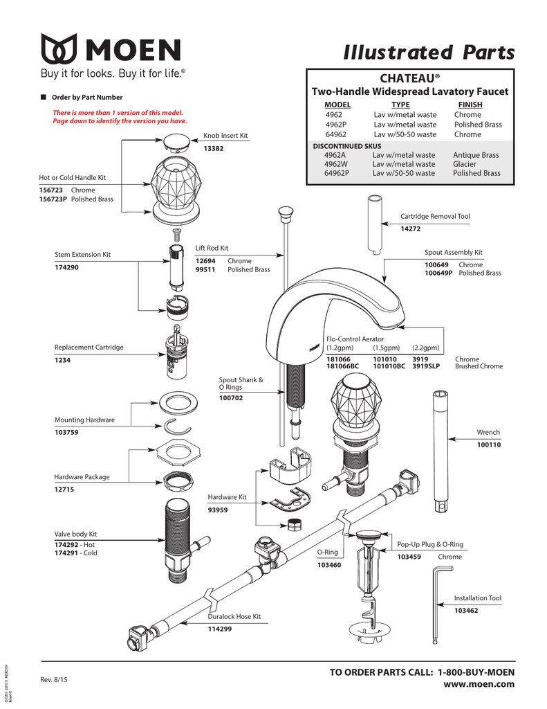 Faucet Parts Moen 100742 Valve Body Tools Home Improvement Stevesdogtrainingcouk