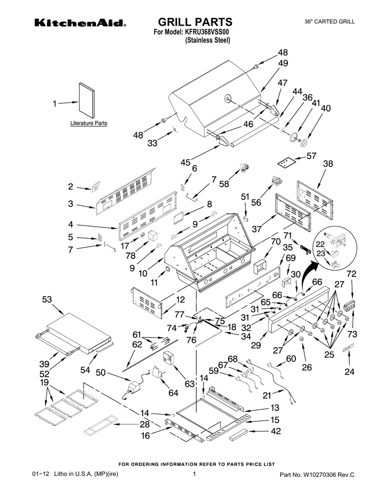 KitchenAid grill parts Manualzz