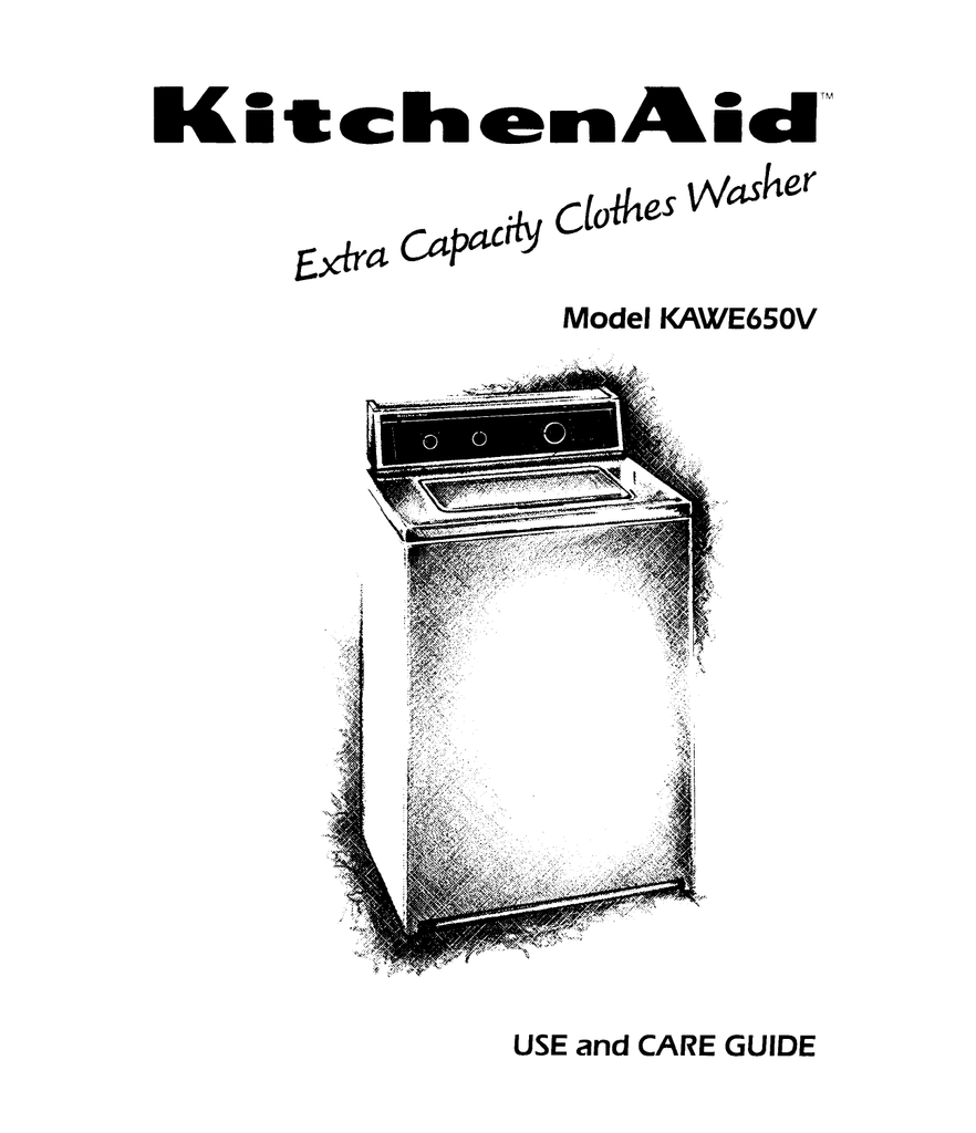 KitchenAid Washing Machine Repair Manualzz