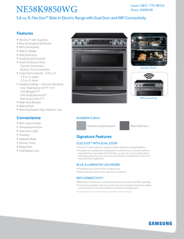ne58k9850wg manual