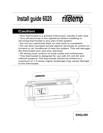 install guide 6020 ritetemp thermostats