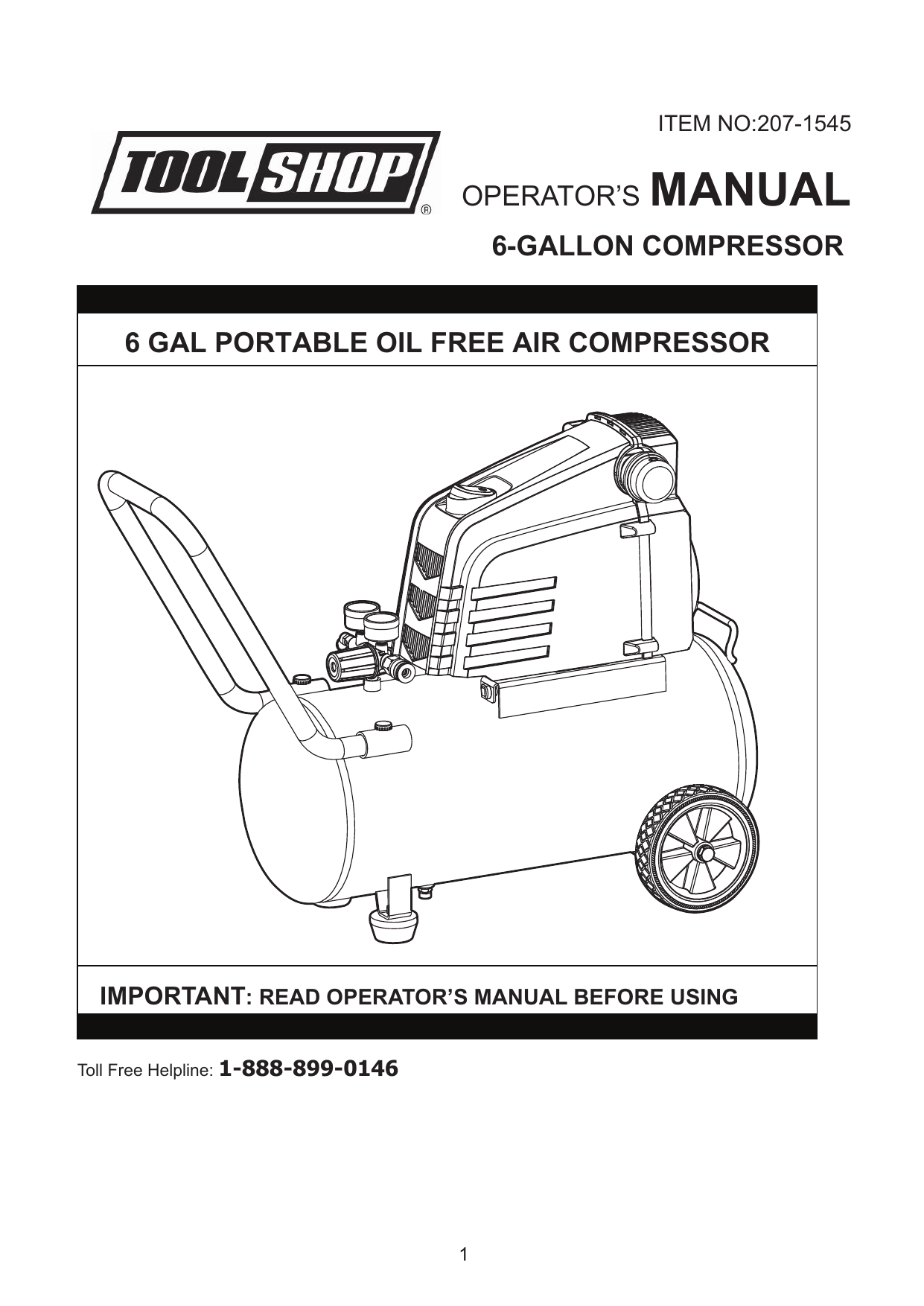 tool shop compressor