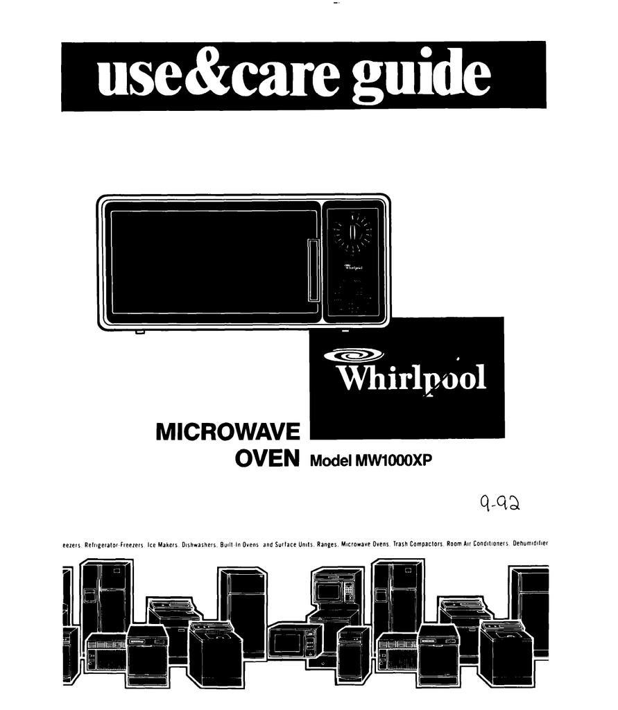 Whirlpool Microwave Repair Manual Manualzz