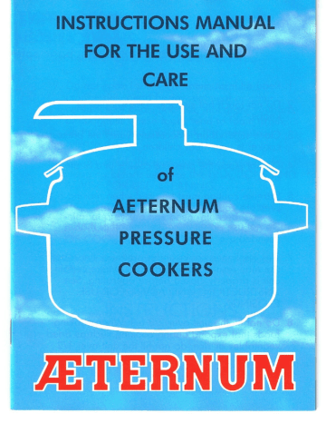 Aeternum Pressure Cooker Manual Manualzz