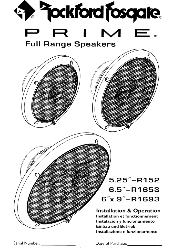 Rockford Fosgate Prime R1693 6×9 