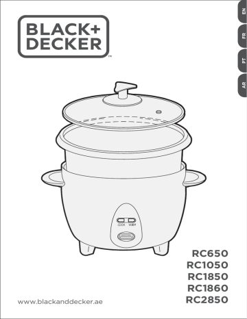 Black+Decker 1.8L 700 Watt Automatic Rice Cooker - RC1850 - Anasia Shop