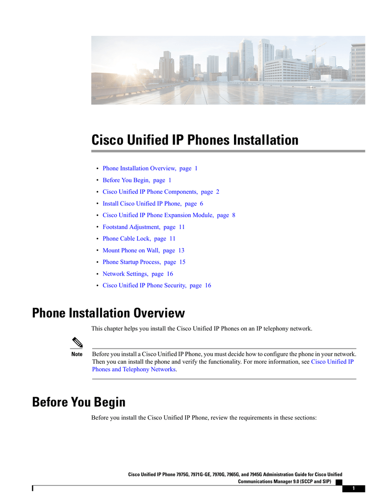 Cisco Unified Ip Phones Installation Manualzz