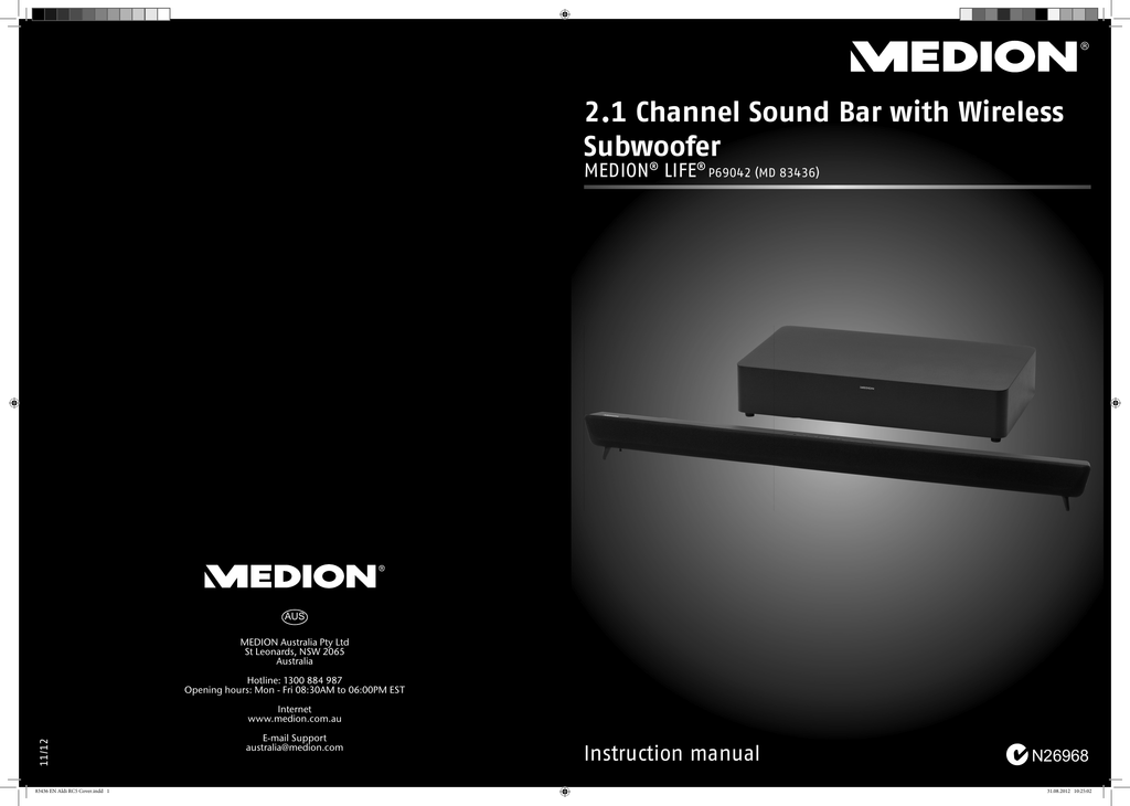 Soundbar medion best sale md 83436