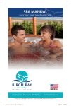 Birch Bay Hot Tubs SPA MANUAL