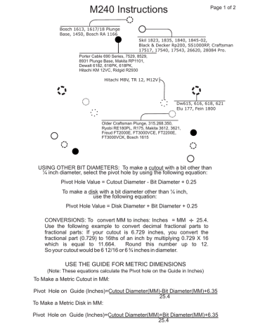 M240 Instructions Manualzz