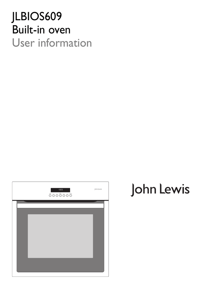 John Lewis JLBIOS609 User manual Manualzz