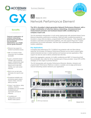 Network Performance Element | Manualzz