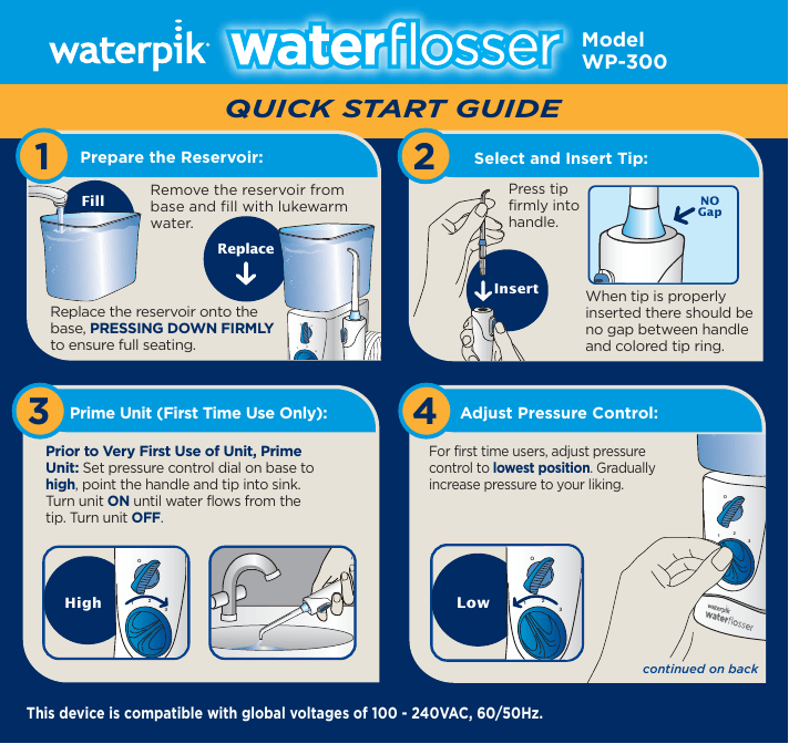 Waterpik Ultra Plus and Nano™ Water Flosser Combo, WP150310, WP300