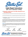 Electric Eel 5/8" &amp; 3/4" Diameter Tri-Max Repair Operation Manual